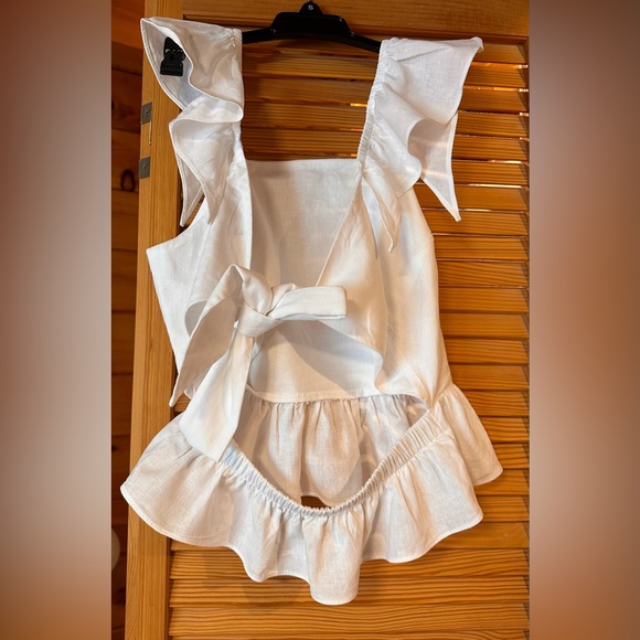 Backless linen top - Picture 2 of 2